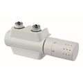 Isan O19BUA-32, bílý, designový univerzální středový termostatický ventil pro Al/PE-X, Al/PERT trubky