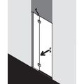 Kermi Osia Dveře 90 cm, čiré sklo, levé - galerie #4