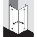 Kermi Osia Sprchový kout čtverec 90x90 cm, čiré sklo - galerie #4