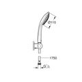 Grohe Euphoria 110 Champagne set, 3 proudy 27355000 - galerie #1