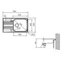 Franke Smart SRX 611-86 LB Nerezový dřez s odkapem oboustranné provedení, 86x50cm, 101.0395.055 - galerie #1