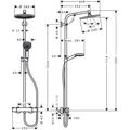Hansgrohe Crometta S Showerpipe 240 1jet EcoSmart 9 l/min s termostatem 27268000 - galerie #1