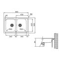 Franke Spark SKX 620 Nerezový dvoudřez bez odkapu, 86x50cm, 101.0504.081 - galerie #1