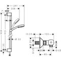 Hansgrohe Crometta 100 Vario sprchová souprava na stěnu s termostatem 27031400 - galerie #1
