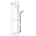 Hansgrohe Unica Sprchová tyč Crometta 90 cm se sprchovou hadicí 27614000 - galerie #1