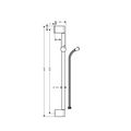 Hansgrohe Unica Sprchová tyč Crometta 65 cm se sprchovou hadicí 27615000 - galerie #1