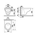 Jika Lyra Plus WC závěsné Rimless bez oplachového kruhu H8213840000001 - galerie #1