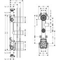 Axor Citterio E Základní těleso pro termostatický modul 380/120  36708180 - galerie #1