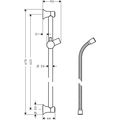 Hansgrohe Unica Sprchová tyč Classic se sprchovou hadicí 27617000 - galerie #1