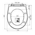 Alcadrain Zen WC sedátko univerzální softclose, duroplast A604 ZEN - galerie #2