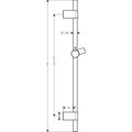 Hansgrohe Unica Sprchová tyč 720 mm 28662000 - galerie #1