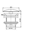 Ideal Standard Odtokový ventil s krytkou J3291AA - galerie #1
