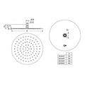 Ideal Standard Idealrain Hlavová sprcha LUXE, průměr 300 mm, nerezová ocel B0385MY - galerie #1