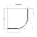 Ravak Pivot Sprchový kout čtvrkruh 90 cm Transparent bílá PSKK3-90 37677101Z1 - galerie #1