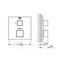 Grohe Grohtherm Cube Termostatická baterie pro 1 výstup 24153000 - galerie #1