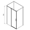 Ravak Matrix Sprchové dveře 110 levé transparent bílá MSD2-110 0WLD0100Z1 - galerie #2