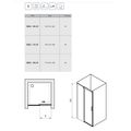 Ravak Matrix Sprchové dveře 110 pravé transparent alubright MSD2-110 0WPD0C00Z1 - galerie #1