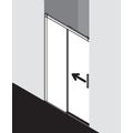 Kermi Nica Sprchové dveře bezbariérové 100 cm, lesk, levé - galerie #5