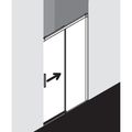 Kermi Nica Sprchové dveře bezbariérové 100 cm, lesk, pravé - galerie #5