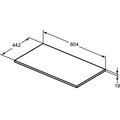 Ideal Standard Connect Air Deska pod umyvadlo 80,4x44,2x1,8 cm světle šedá lesk E0849EQ - galerie #1