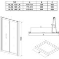 Ravak Blix Sprchové dveře 80 cm, transparent/ALU lesk BLDZ2-80 X01H40C00Z1 - galerie #2
