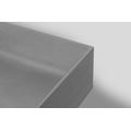 Sapho Formigo Umyvadlová mísa beton 47,5x13,5x36,5 cm, šedá FG019 - galerie #4