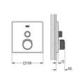 Grohe Grohtherm SmartControl Termostat s 1 ventilem, kartáčovaný Hard Graphite 29123AL0 - galerie #1