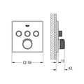 Grohe Grohtherm SmartControl Termostat se 3 ventily, kartáčovaný Hard Graphite 29126AL0 - galerie #1