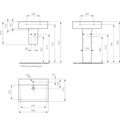 Ideal Standard Connect Space Umyvadlo Cube 55x37,5x17,5 cm, Ideal Plus bílá E7140MA - galerie #1