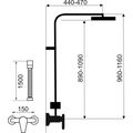 Novaservis Sprchový set s termostatem, spodní připojení sprchy, chrom SET069/TER,0 - galerie #1