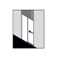 Kermi Cada XS Sprchové bezbariérové dveře 110 cm, 2-dílné, levé, bílá CKD2L110202PK - galerie #1