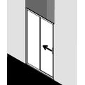 Kermi Cada XS Sprchové dveře 110 cm, 2-dílné, levé, bílá CKG2L110202PK - galerie #1