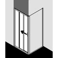 Kermi Cada XS Sprchové dveře 70 cm, 3-dílné, levé, bílá CKG3L070202PK - galerie #1