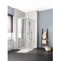 Kermi Cada XS Rohové sprchové dveře 75 cm, 3-dílné, levé, bílá CKE3L075202PK