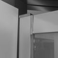 EBS Star Sprchové dveře trojdílné 80 cm chrom, sklo point - galerie #1