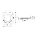 Laufen Kartell WC sedátko odnímatelné, softclose, bílá H8913330000001 - galerie #1