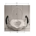 Ridder WC sedátko zvýšené 10 cm, s madly, bílá A0072001 - galerie #7