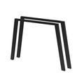 Sapho Twiga Ocelová podpěra 80 x 67 cm, černá mat VC442 - galerie #1