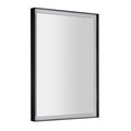 Sapho Sort Zrcadlo 47 x 70 cm s LED podsvícením, černá mat ST047