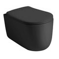 Kerasan Nolita WC sedátko SLIM Soft Close, duroplast, černá mat 539131 - galerie #1