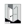 Kermi Osia Sprchové dveře 110 cm, stříbrná lesk OSSTL11020VPK - galerie #1