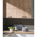 Kuchyně EBS Next 3 m, bílá vysoký lesk/dub arlington, pracovní deska dub arlington - galerie #4