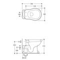 Kerasan Retro WC mísa 38,5x45x59 cm, zadní odpad 101101 - galerie #3