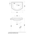 Kerasan Retro Keramické umyvadlo s otvorem vpravo 41x30 cm, bílá 103301DX - galerie #3
