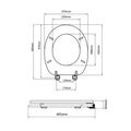 Aqualine WC sedátko, MDF, třešeň 1705-12 - galerie #3