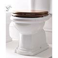 Kerasan Retro WC sedátko, dřevo masiv- ořech/bronz 109340 - galerie #1
