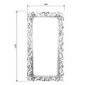 Sapho Scule Zrcadlo v rámu 80x150 cm, bílá IN328 - galerie #5