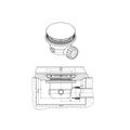 Polysan Mirai Vaničkový sifon, průměr otvoru 90 mm, DN40, ABS, bílá 73181 - galerie #2