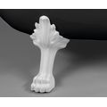 Polysan Charleston Volně stojící vana 188x80x71 cm, černo/bílá - bílé nohy 72959 - galerie #3