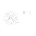 Sapho Slim Hlavová sprcha, kruh 250mm, leštěný nerez MS574 - galerie #1